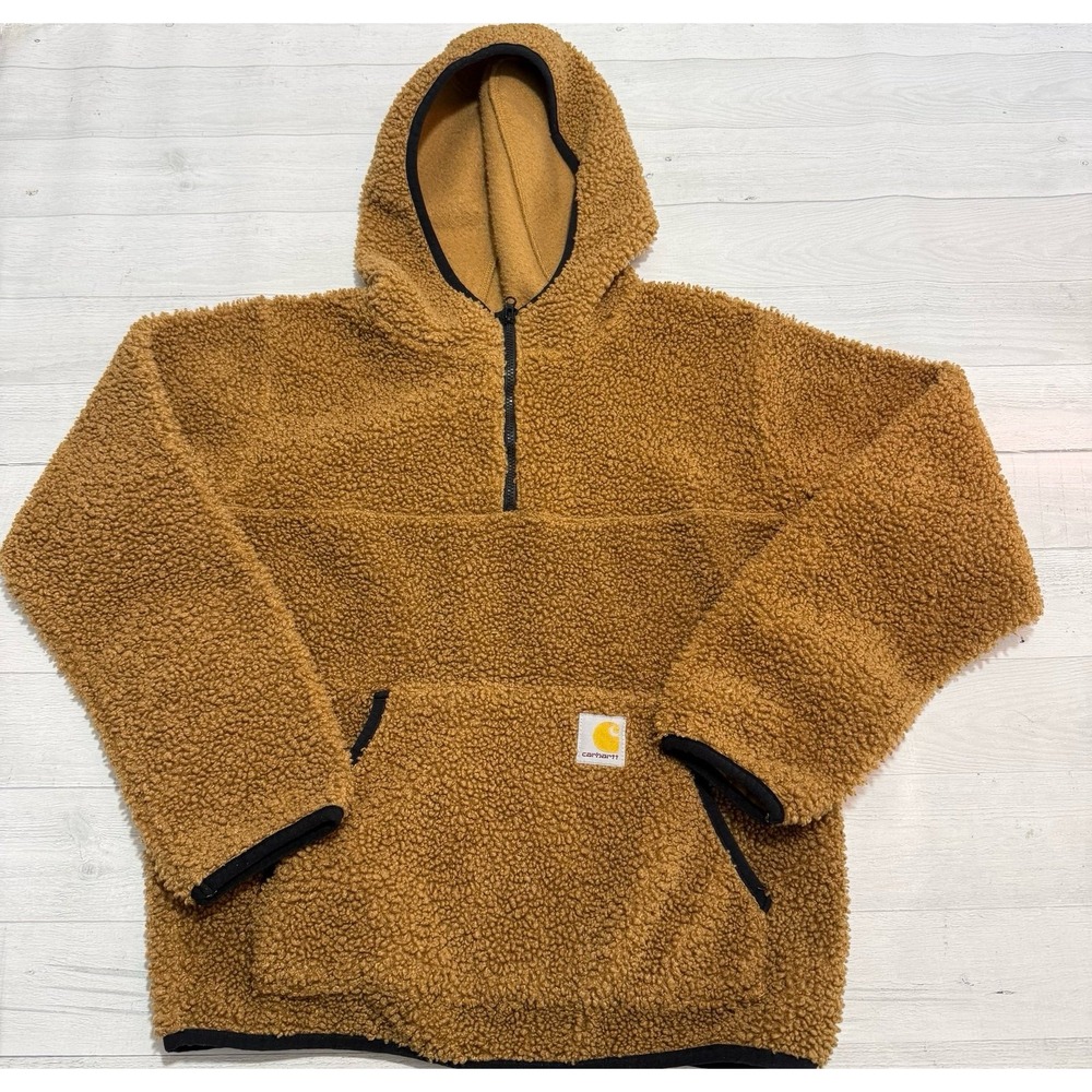 Carhartt BOYS' SHERPA HALF ZIP HOODED pullover medium 10/12